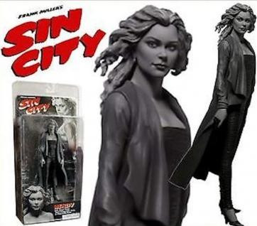 NECA Sin City Actiefiguur Wendy zwart-wit met pistool