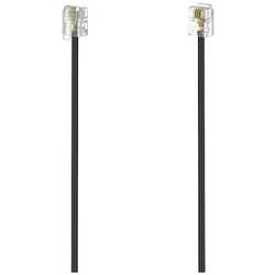 Hama Telefon (analog) Anschlusskabel [1x RJ11-Stecker 6p4c - 1x RJ11-Stecker 6p4c] 6 m Schwarz 00201138