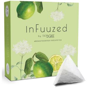 720DGREE Tee InFuzzed Holunder-Limette, Früchtetee, kalt aufgießbar, 60 g, 20 Pyramidenbeutel