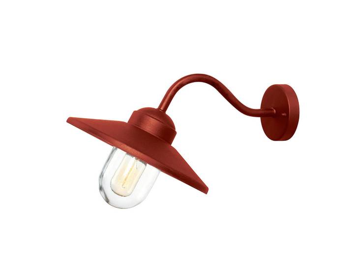 Elstead Lighting Aussenwandleuchte, Rot, Metall, Glas, 27.5x25.5x42 cm, RoHS, Europäischer Sicherheitsstandard, CE, Lampen & Leuchten, Aussenbeleuchtung, Aussenleuchten