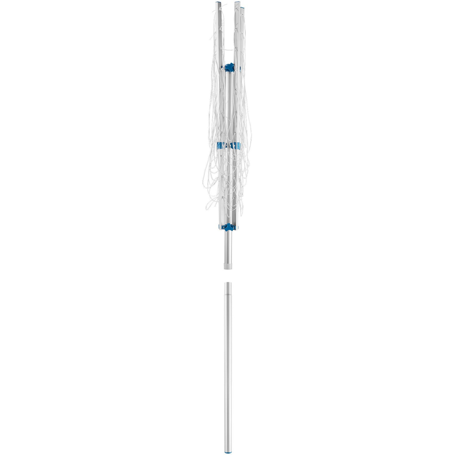 TecTake aluminium wasdroogrek - grijs