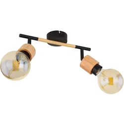 Globo, Deckenstrahler, Strahler Jorna schwarz matt 2xE27 (E27)