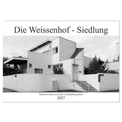 Die Weissenhof - Siedlung (Wandkalender 2027 DIN A2 quer), CALVENDO Monatskalender
