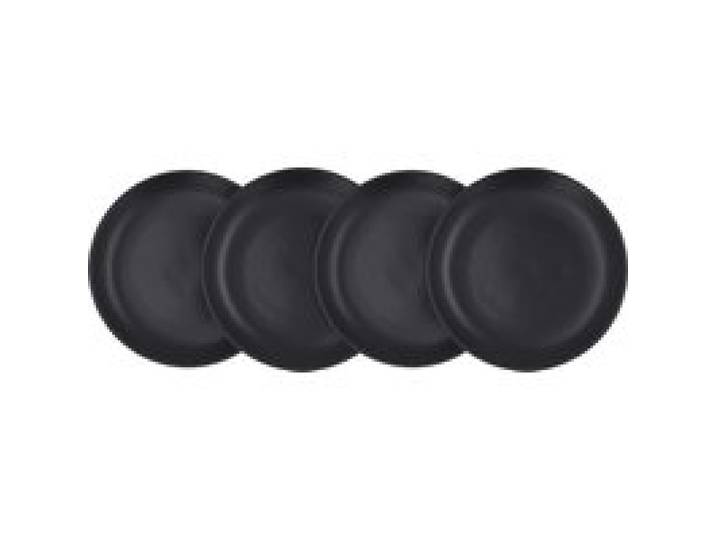 SILVERCREST® Set d'assiettes ou bols, 4 pièces (noir)