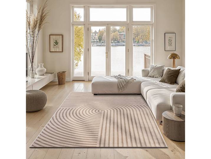 the carpet Knight rechteckig 12 mm Höhe moderner Wohnzimmer Teppich elegant glänzender Flor