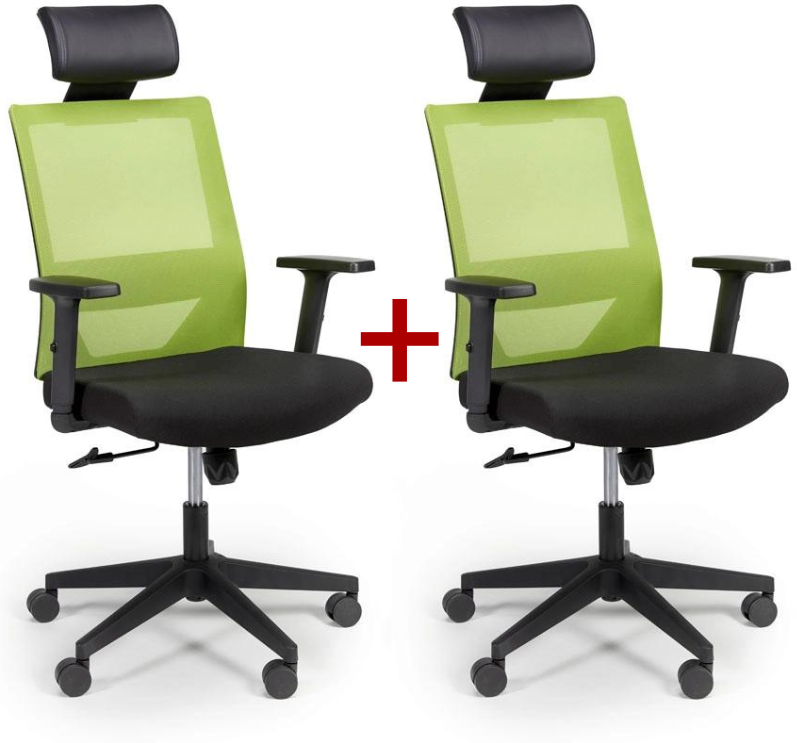 B2B Partner Bürostuhl WOLF 1+1 GRATIS, grün
