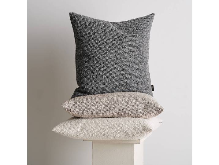Coussin Tony II Gris/Gris 45 x 45cm Tissu