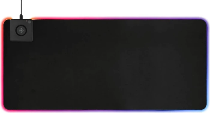Deltaco RGB Mauspad m. Wireless Charger/RGB Lichtleiste