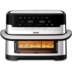 Tefal EY922D Easy Fry Flex, Fritteuse, Silber, Schwarz