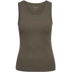 hummel, Damen, Sportshirt, hmlPRIMA RIB TANK TOP (L), Braun