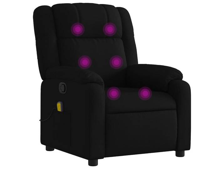 vidaXL Sessel Massage-Relaxsessel, schwarzer Stoff (1-St)