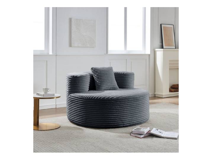 ANYSUN Sitzsack Sofa Einzelsofa,Sessel,Cloud Couch,Sofa Indoor Lounge (rundes Design für Lesen,-Kein Zusammenbau, Abriebfester Lounge Sessel), für Erwachsene & Jugendliche,Wohnzimmer, Schlafzi