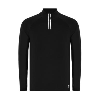 Sweater MOROTAI "MOROTAI Herren Morotai Training Dry Half Zip Top", Herren, Gr. S, schwarz, 90% Polyester, 10% Elasthan, ohne Ausschnitt, Sweatshirts Sweater