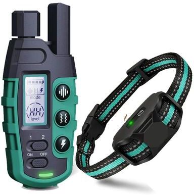 Uplift Treasures Waterproof Remote Dog Training Collar With Vibration green For 1 Dog
