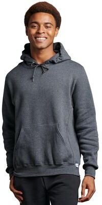 Russell Athletic 695HBM Dri Power Hooded Sweatshirt in Black Heather size XL   Cotton Polyester