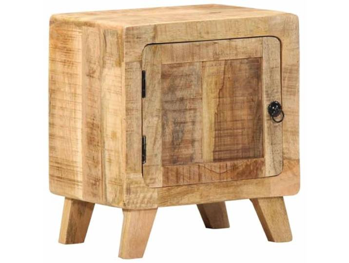 HEFZGDB Nachttisch 40x32x46 cm aus robustem Massivholz Mango mit praktischer Tür und reichlich Stauraum für Schlafzimmer Einrichtung