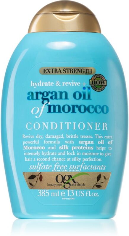 OGX Argan Oil Of Morocco Extra Strenght après-shampoing rénovateur pour cheveux abîmés 385 ml