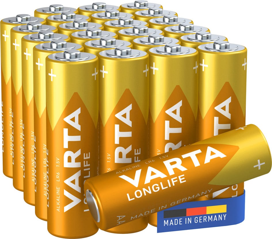 Varta Longlife Alkaline Mangan Batterij LR6/AA Mignon, 1,5 V (24 stuks)