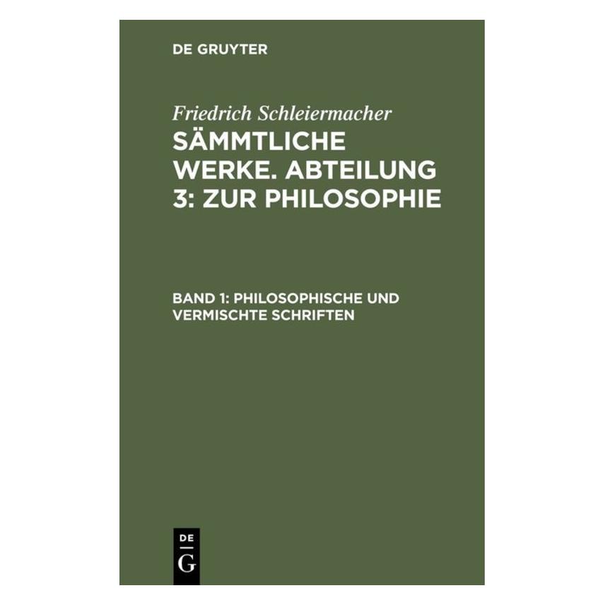 De Gruyter Schleiermacher:Friedrich Schleiermacher (Deutsch, Hardcover, Friedrich Schleiermacher) (67773675)