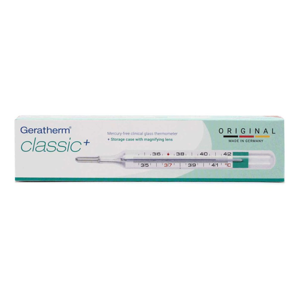 Geratherm Medical GERMANY GmbH Geratherm classic+ Glasthermometer mit Aufbewahrungshülle 05900151