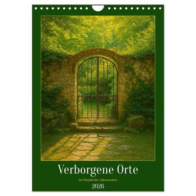 Verborgene Orte im Wandel der Jahreszeiten (Wandkalender 2026 DIN A4 hoch), CALVENDO Monatskalender