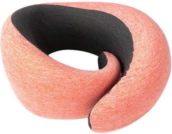 Friendly Fresh Finds U Shape Memory Foam Neck Pillow Snail Travel Neck Pillow For Comfortable Relaxation, Portable Cervical Support For Air pink
