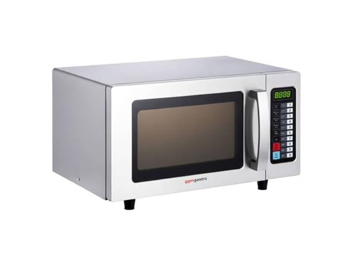 GGM Gastro Mikrowelle 25 l 1 kW Ideal für den gewerblichen Dauereinsatz, hochwertige Edelstahl-Verarbeitung, intuitive Touch-Bedienung, leicht zu reinigen