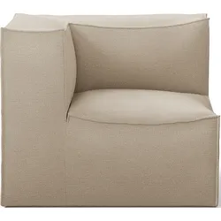 Catena Rich Linen Ecksofa links 95 cm beige