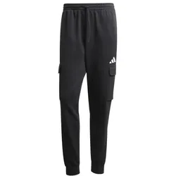 adidas Essentials Feelcozy Fleece Cargo lange Hose Herren - black