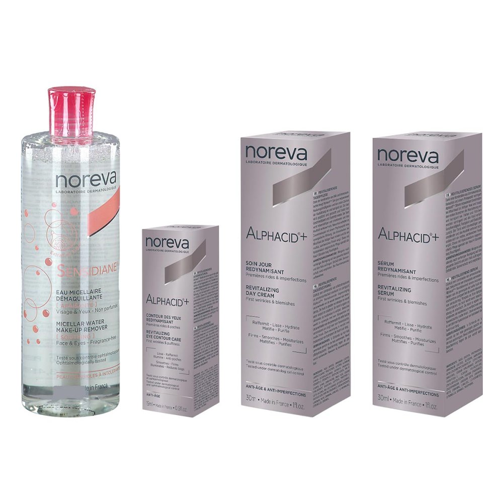 Laboratoires Noreva GmbH Noreva Sensidiane Miz.-reinigung & Alphacid+ Creme, Gel & Serum 08105342