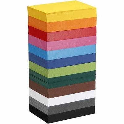Creativ Company Farbkarton, A6, Blatt 105x148 mm, 180 g, sortierte Farben, 12x100 Blatt