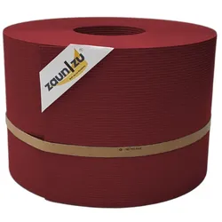 zaun zu® Sichtschutzstreifen Rille PP für Doppelstabmatte Zaunblende Bordeauxrot 50m