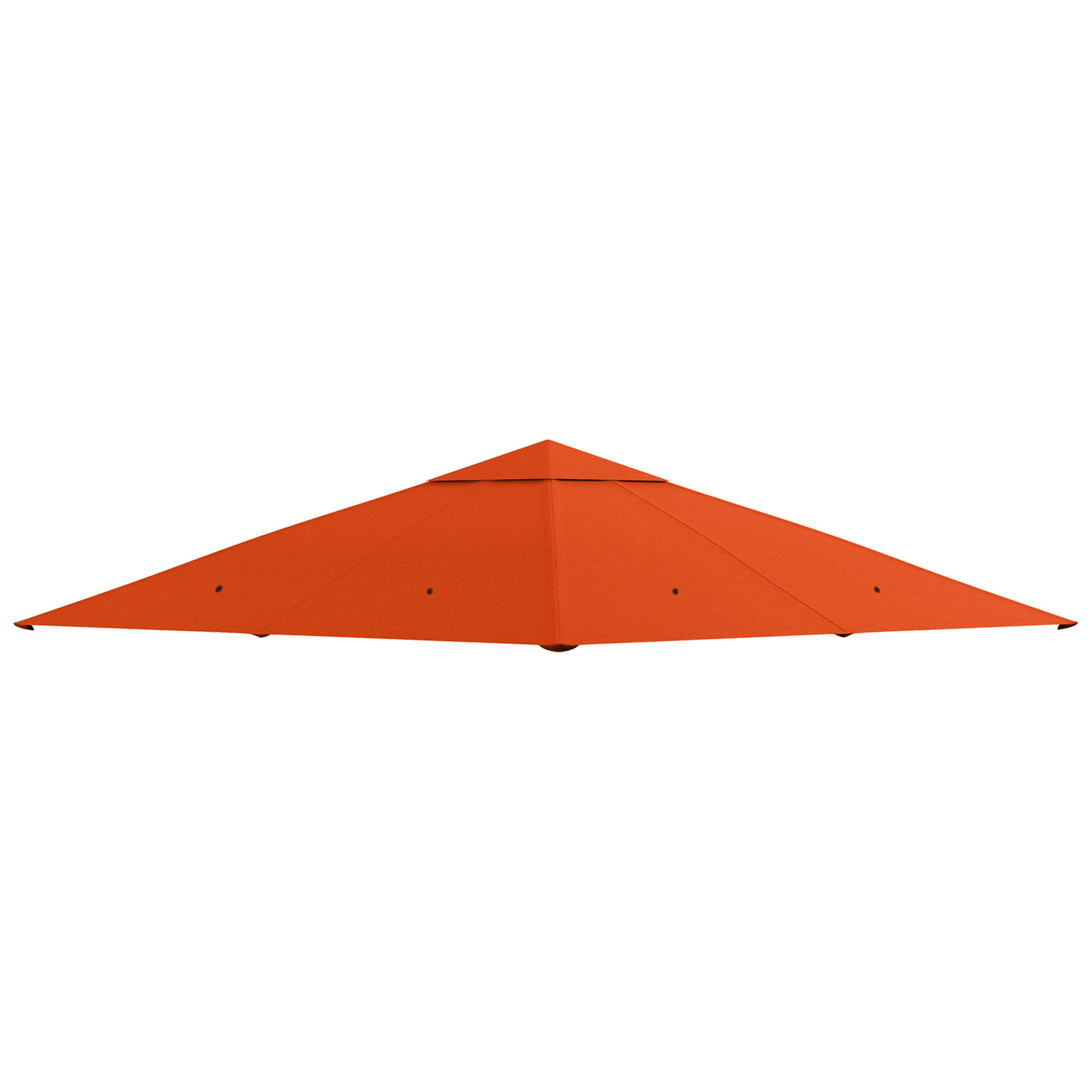 Outsunny vervangend partytent dak 3x3 m, waterdicht polyester met UV-bescherming, oranje