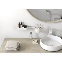 hansgrohe WallStoris Badezimmerset 27968700 aus Kunststoff, Mattweiß
