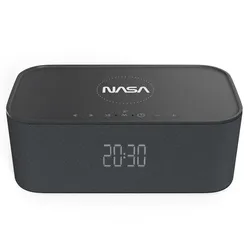 Nasa Bluetooth Lautsprecher SPC800 inkl. Wireless charger (8 h), Bluetooth Lautsprecher, Schwarz, Weiss