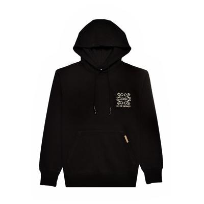 Kapuzensweatshirt PAS DE MONACO "Pas De Monaco PRESTIGE HOODY", Herren, Gr. M, schwarz, 80% Baumwolle, 20% Polyester, bedruckt, Rundhals, Sweatshirts
