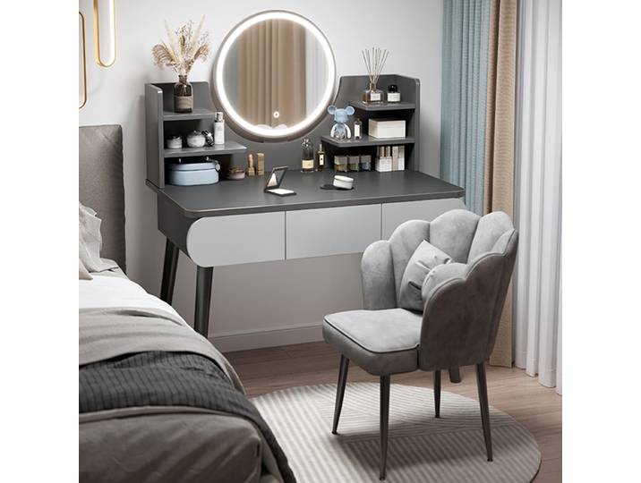 Table de maquillage pour filles noires, coiffeuse, support de commode, rangement des égouts de proximité, bureau de chambre à coucher, meubles de maison