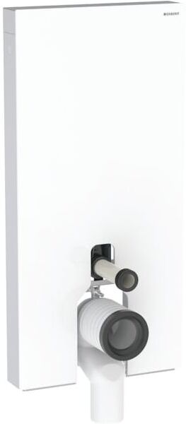 Geberit Monolith Stand-WC-Modul 131003SI5 Glas weiß, Bauhöhe 101 cm