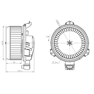 NRF Innenraumgebläse 34277 für TOYOTA