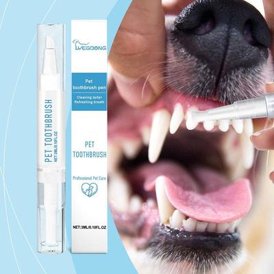 Happy Pet Pantry Pet Toothbrush Pen For Cat & Dog Dental Care, Teeth Cleaning & Fresh Breath Solution Pet Toothbrush Pen For Cat & Dog Dental Care, Teeth Cleaning & Fresh Breath Solution