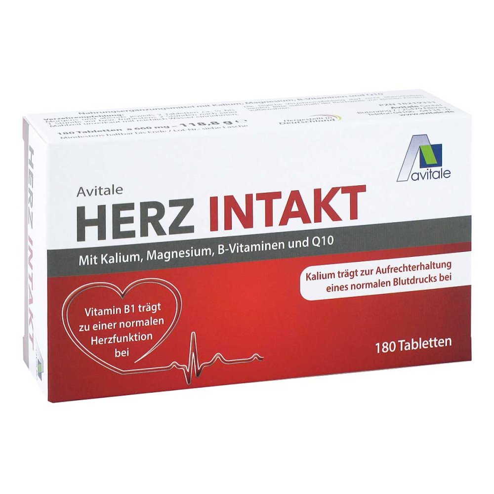 Avitale GmbH Herz Intakt Mit Kalium+Magnesium+B-Vitamine Tabletten 18219325