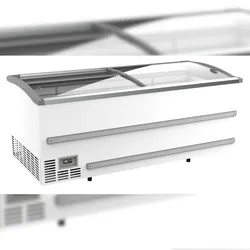 Chefgastro Supermarkt Tiefkühltruhe weiss 2125 BxTxH 2124x952x894mm