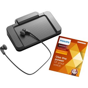 Philips SpeechExec LFH7277 Transcription-Kit, inkl. Fußschalter, Kopfhörer, Software