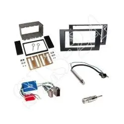 Audi A4 B6 B7 mit Teil- / Vollaktivsystem Autoradio 2-DIN Einbaurahmen+Adapte...