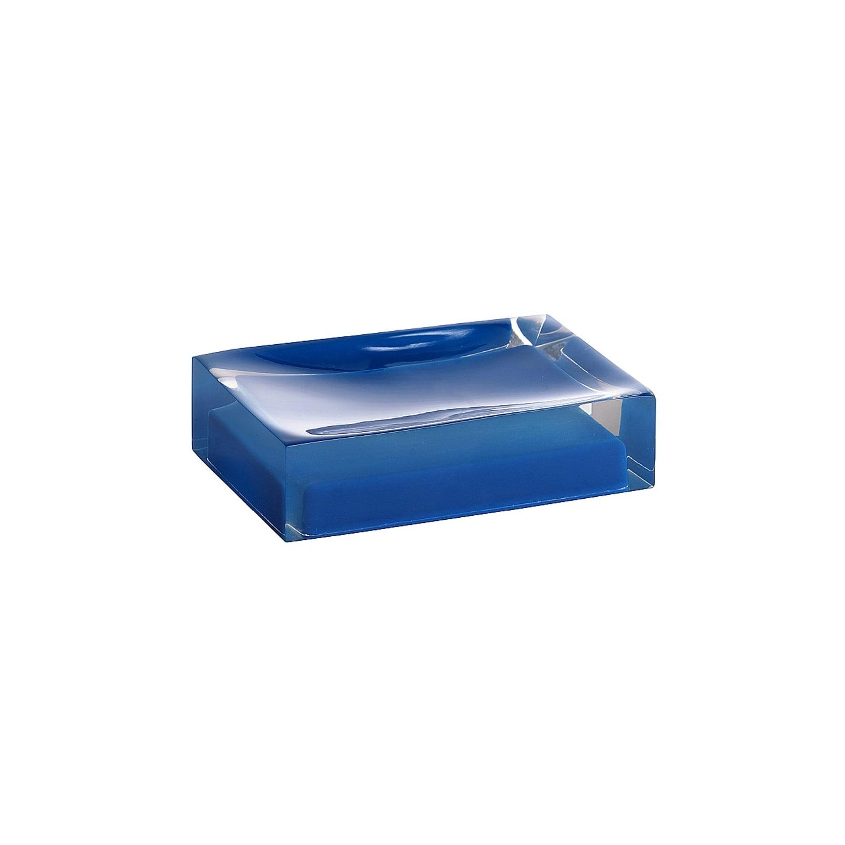 Brillantbad BISTA Seifenablage Polyresin Blau 110x30x70 mm für Bad & Küche >> Freistehend anwendbar