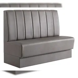 RIVOR Möbel Dinerbank Chicago 01 100 cm Kunstleder Lotos Grau 5311