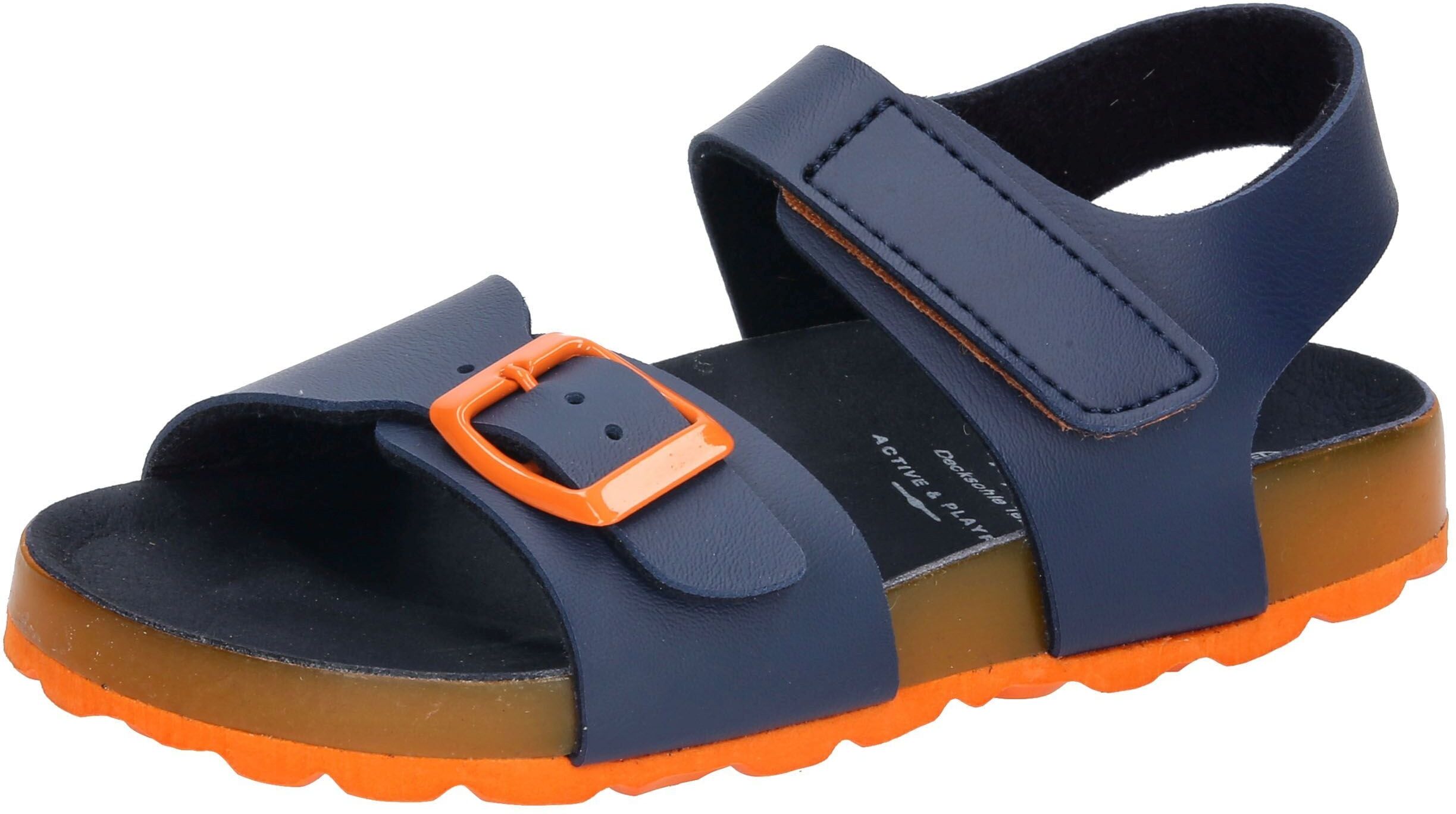 Pantolette LICO "Pantolette Bioline Master", Damen, Gr. 32, blau, Synthetik, Schuhe Pantolette