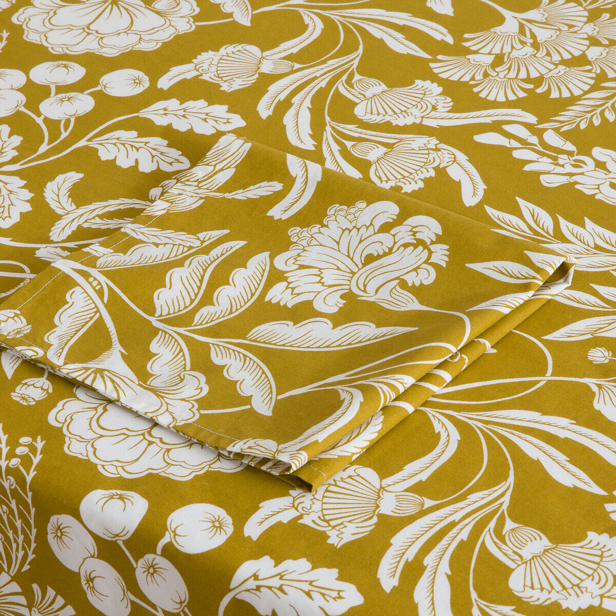 LA REDOUTE INTERIEURS Nappe en coton lavé, imprimé fleurs, LINDA