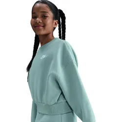 NIKE Sportswear Club Fleece Boxy Crewneck Sweatshirt Mädchen 017 - cannon/cannon/white M (137-146 cm)
