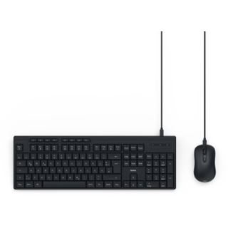 hama CKM-200 Tastatur-Maus-Set kabelgebunden schwarz